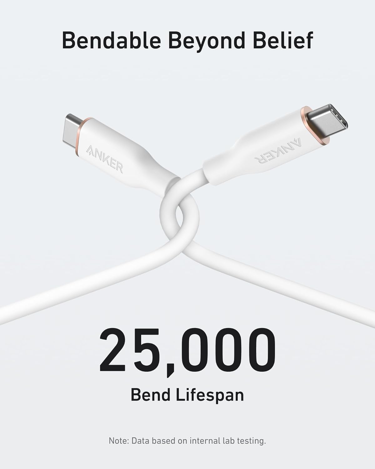 Anker 643 USB-C to USB-C Cable (Flow, Silicone, 240W, 2-Pack, Midnight Black)